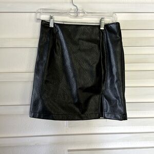 Faux Leather mini skirt